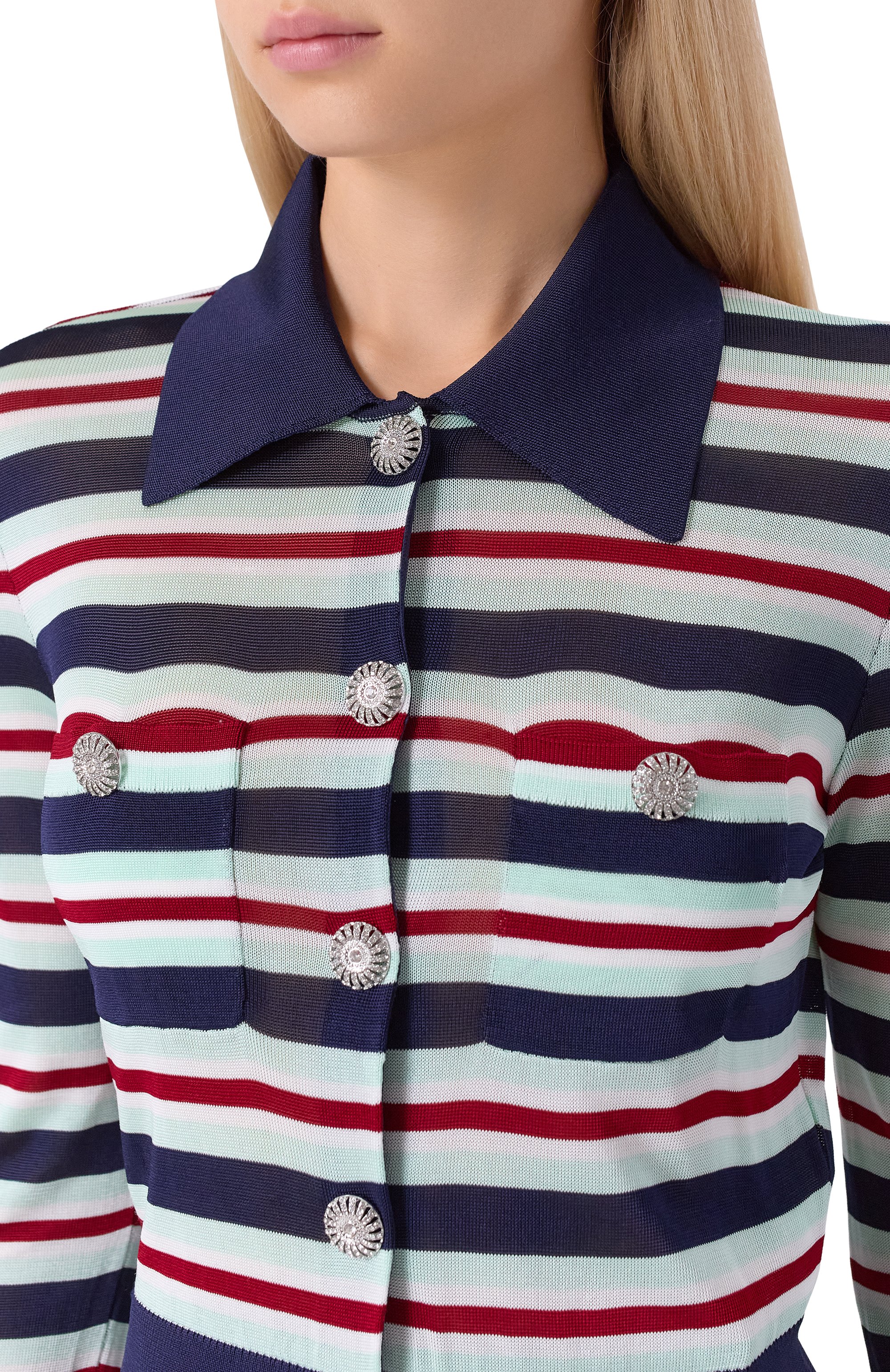 Кардиган из вискозы SELF-PORTRAIT, арт. PF25050TBL, фото 5