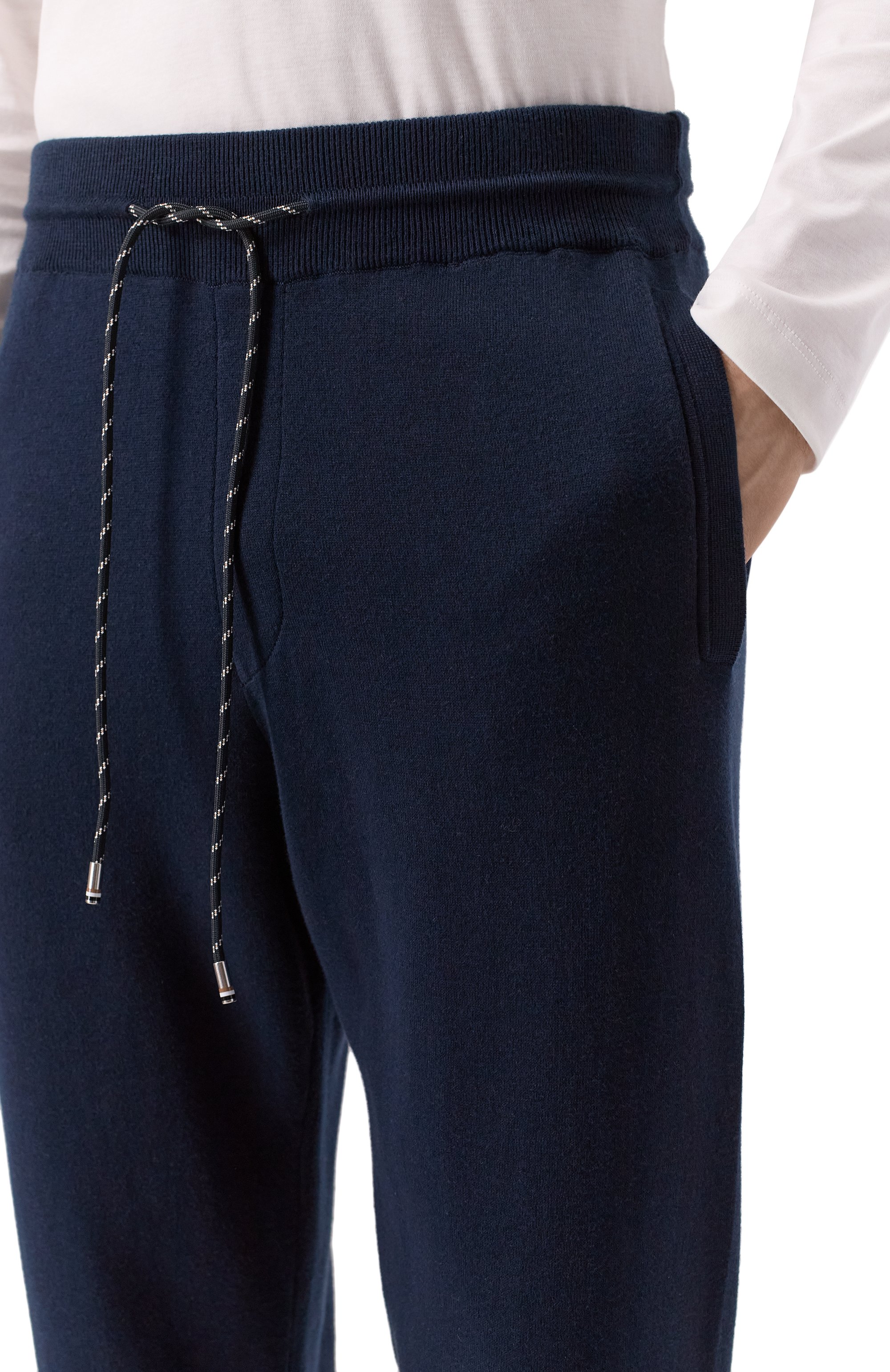 Джоггеры из хлопка и шерсти BOSS, арт. 50543154, фото 5