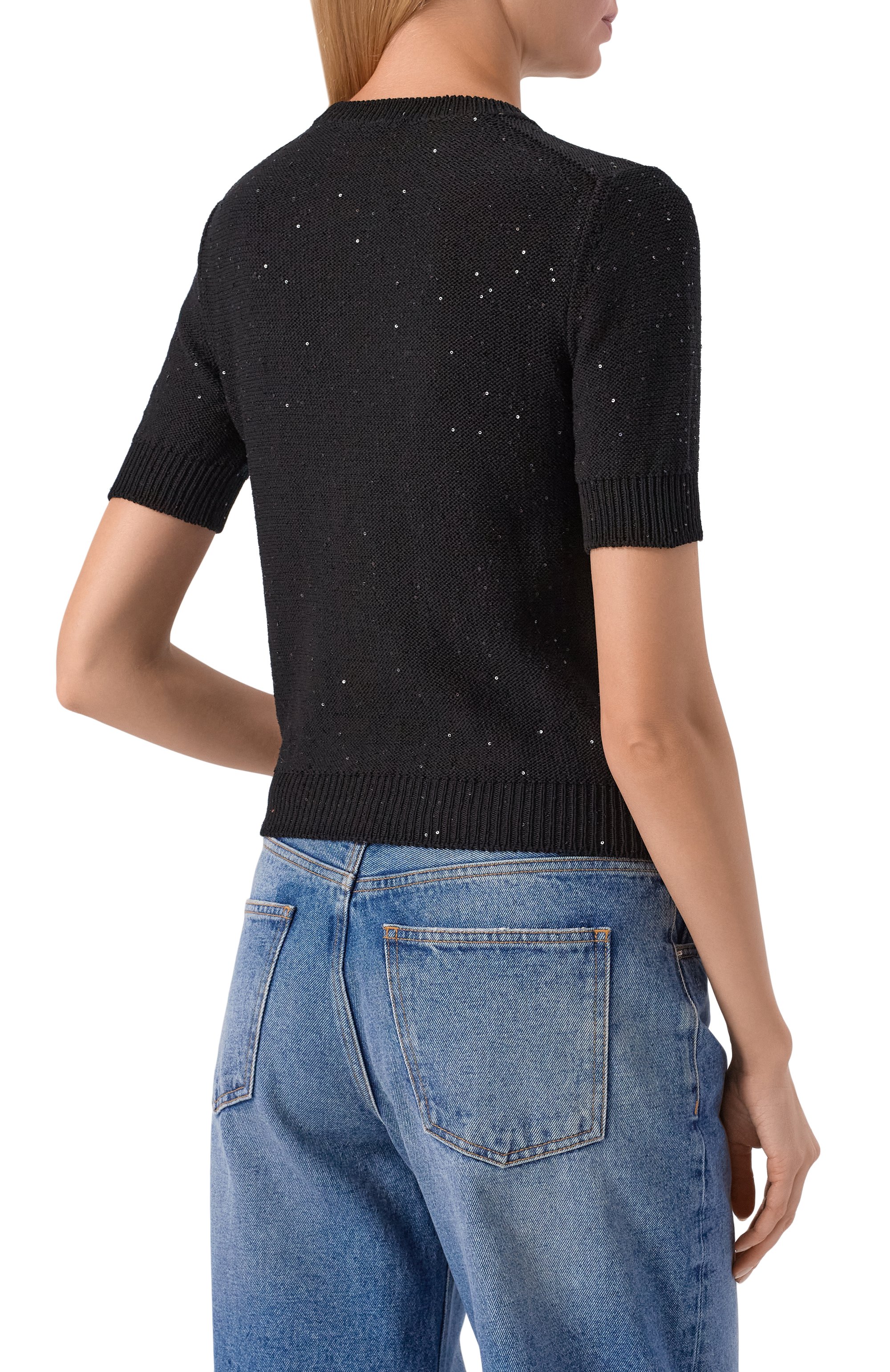 Хлопковый пуловер GRAN SASSO черного цвета по цене 35300 руб., арт. 13231/32430, фото 4 Хлопковый пуловер GRAN SASSO, арт. 13231/32430, фото 4