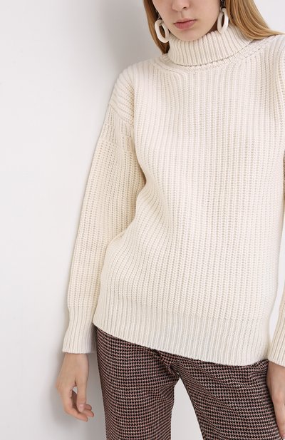 Шерстяной свитер MARNI белого цвета по цене 56100 руб., арт. DVMD0097Q0/FH573, фото 3 Шерстяной свитер MARNI, арт. DVMD0097Q0/FH573, фото 3