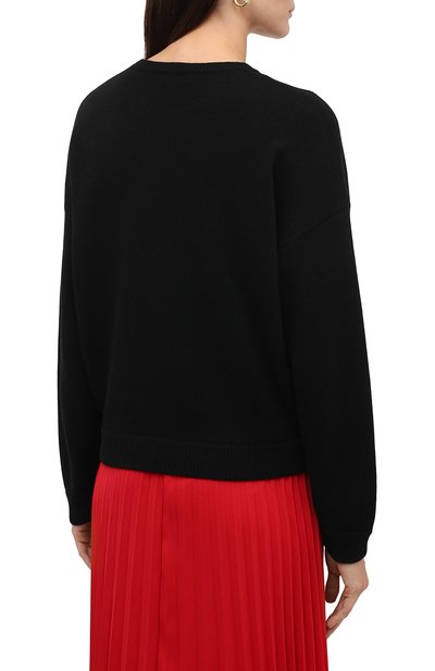 Свитер REDVALENTINO черного цвета по цене 36800 руб., арт. UR0KC03E/5F2, фото 4 Свитер REDVALENTINO, арт. UR0KC03E/5F2, фото 4