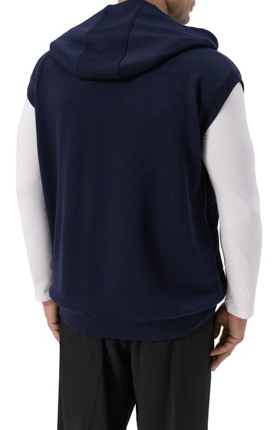 Комбинированный жилет ZILLI темно-синего цвета по цене 390500 руб., арт. JSS006M0270VPDD00/64, фото 4 Комбинированный жилет ZILLI, арт. JSS006M0270VPDD00/64, фото 4