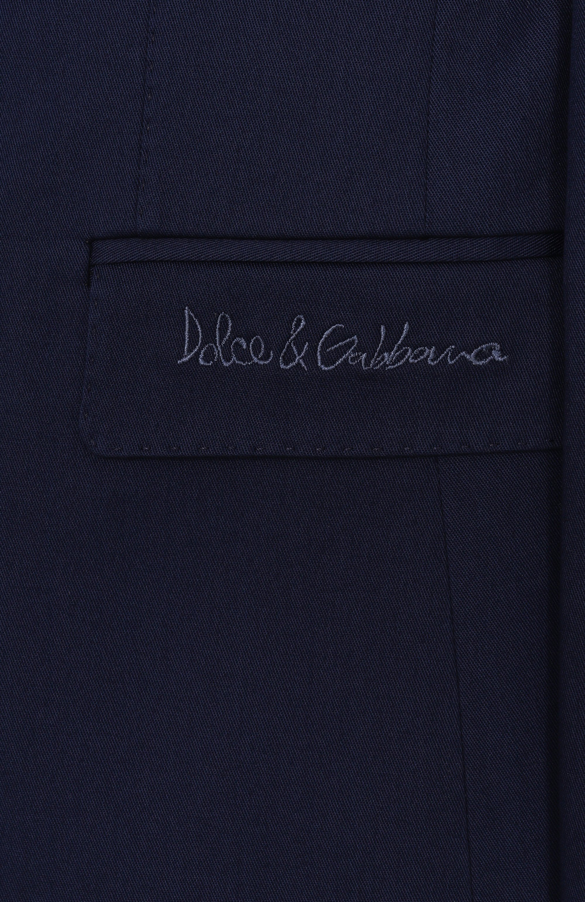 Хлопковый пиджак DOLCE & GABBANA, арт. L41J85/FUFNX/2-6, фото 3