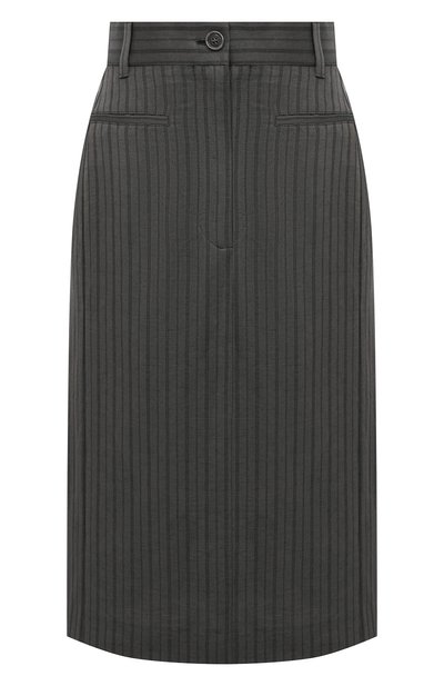 Женская юбка из льна  и вискозы ACNE STUDIOS, арт. AF0179