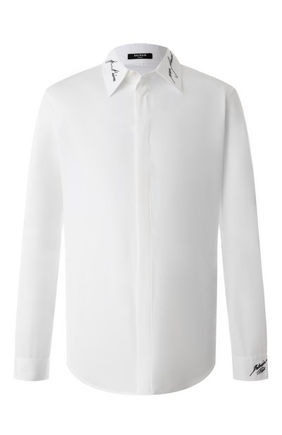 Мужская хлопковая сорочка BALMAIN, арт. EH1HS409/CF43