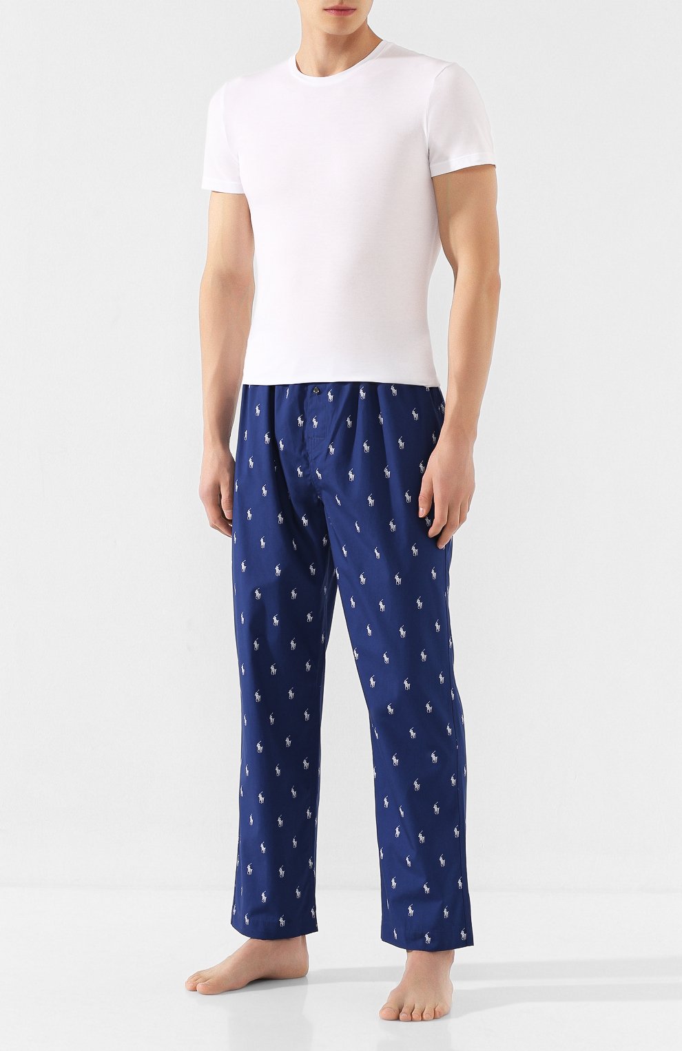 Хлопковые домашние брюки POLO RALPH LAUREN, арт. 714753026, фото 2