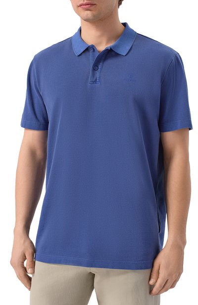 Хлопковое поло BOGNER FIRE+ICE синего цвета по цене 14550 руб., арт. 54379610, фото 3 Хлопковое поло BOGNER FIRE+ICE, арт. 54379610, фото 3