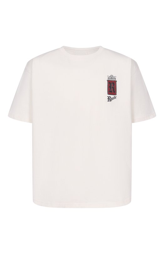 Хлопковая футболка Rhude RHSS26TT07012 Кремовый RHSS26TT07012