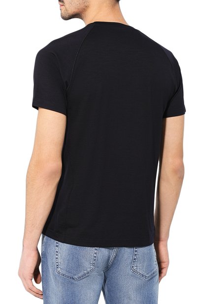 Шерстяная футболка ZEGNA темно-синего цвета по цене 29950 руб., арт. V8390/ZZT653, фото 4 Шерстяная футболка ZEGNA, арт. V8390/ZZT653, фото 4