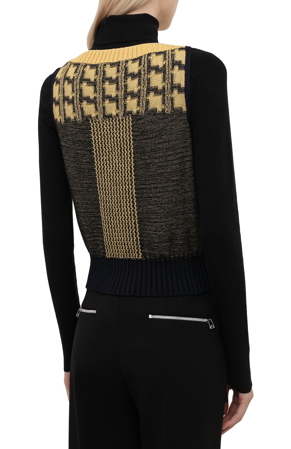 Жилет из шерсти и хлопка VICTORIA BECKHAM, арт. 1521KTP002923A, фото 4