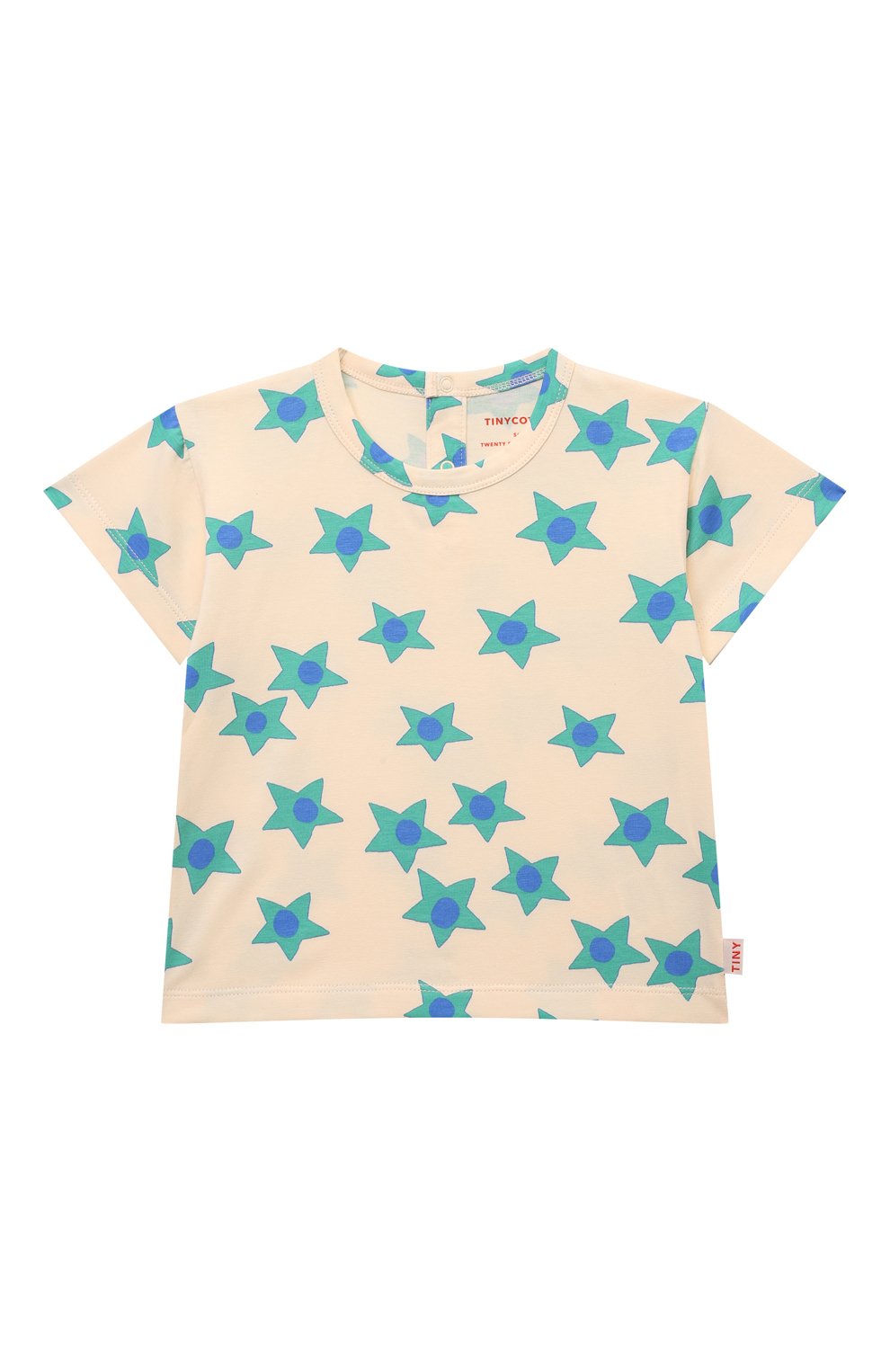 Хлопковая футболка TINYCOTTONS светло-бежевого цвета по цене 8660 руб., арт. SS24-031., фото 1 Хлопковая футболка TINYCOTTONS, арт. SS24-031., фото 1