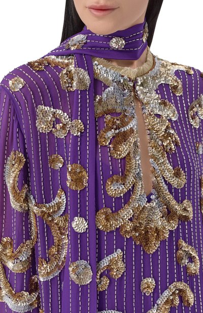 Шелковое платье VALENTINO, арт. 8B3VAHJ0/2UP, фото 4