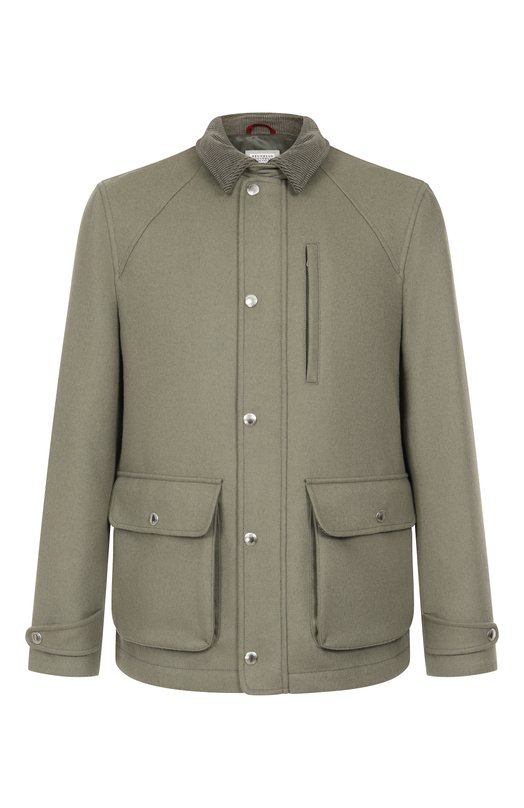 Шерстяная куртка Brunello Cucinelli MY4966382 Зелёный MY4966382