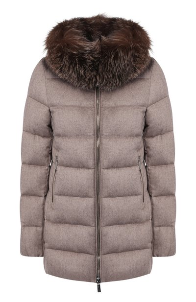 Женский пуховик MOORER, арт. D0RAD0/FUR-LS9/A19D210LASC