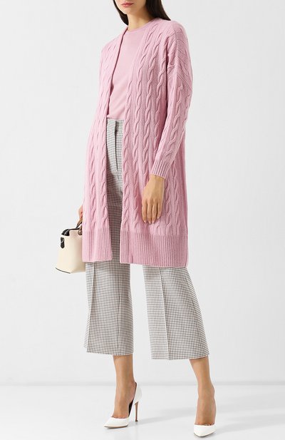 Однотонный кашемировый кардиган фактурной вязки RALPH LAUREN, арт. 290615165, фото 2