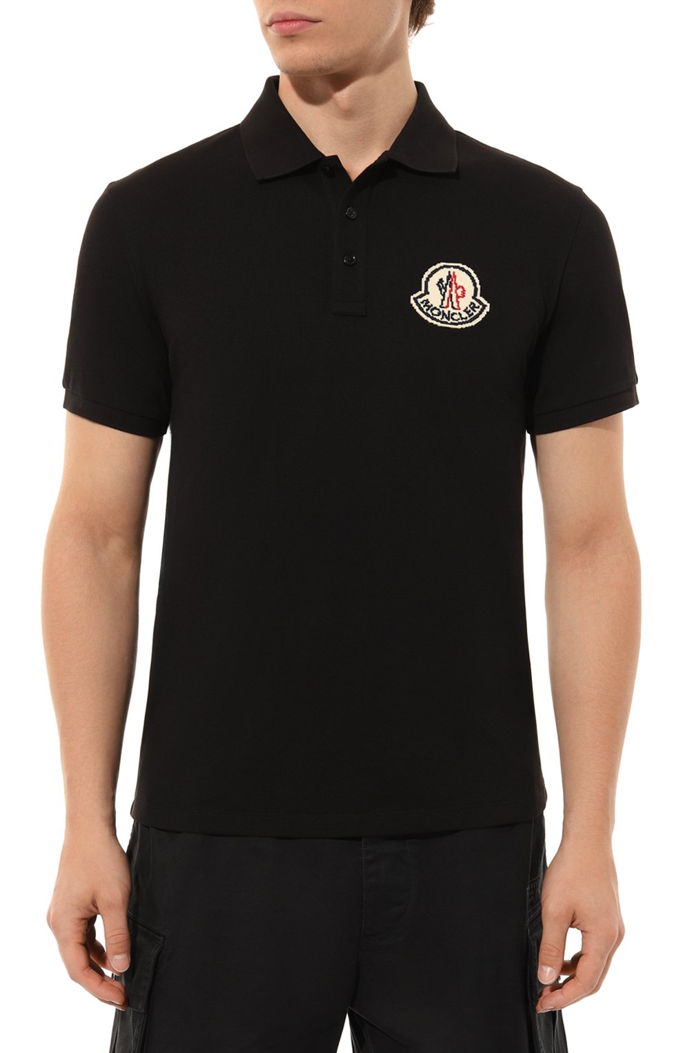 Хлопковое поло MONCLER, арт. 8A000-05-89A16, фото 3