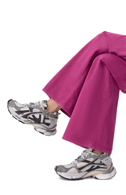 Текстильные кроссовки Runner Balenciaga 772767/W3RNY Серый  772767/W3RNY Фото 2