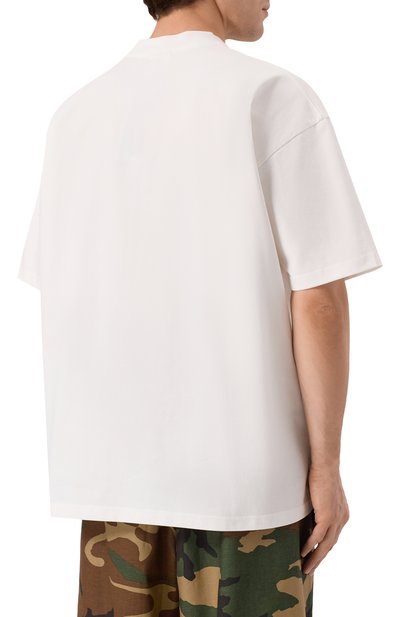 Хлопковая футболка PLANTA ROSA, арт. PR/T01/CIRCLED-GREEN/300VELVET, фото 4