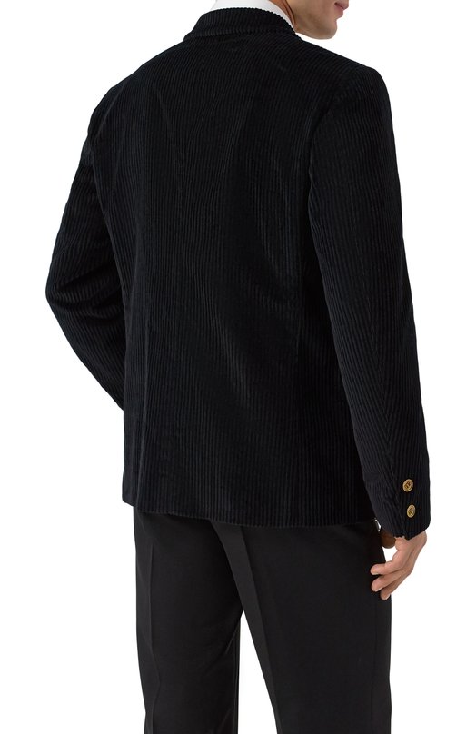 Вельветовый пиджак Dolce & Gabbana G2VG3Z/FUWDU Чёрный  G2VG3Z/FUWDU Фото 4