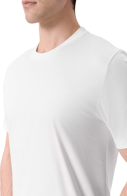 Хлопковая футболка Zimmerli 286-1447 Белый  286-1447 Фото 5