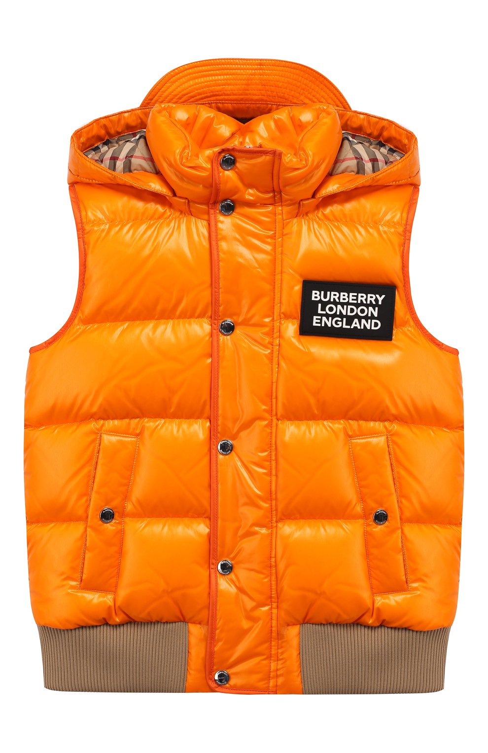 Пуховый жилет с капюшоном BURBERRY, арт. 8022088, фото 1