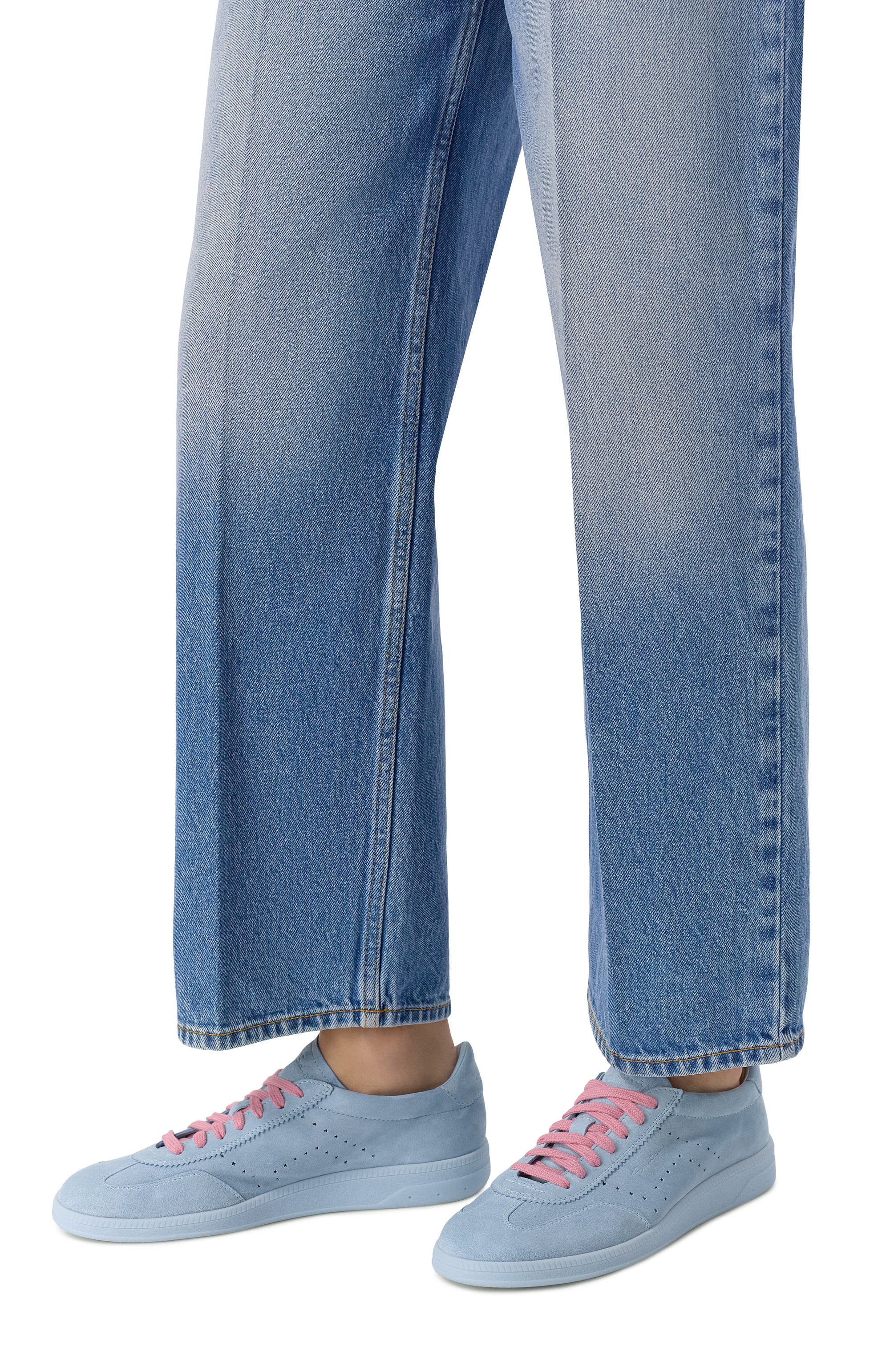 Замшевые кеды SANTONI, арт. WBPG61340CIETKSN, фото 2