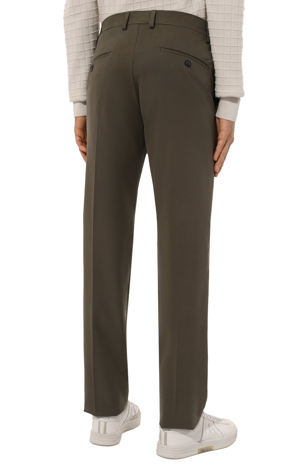 Брюки PAUL&SHARK хаки цвета по цене 32100 руб., арт. 14314040, фото 4 Брюки PAUL&SHARK, арт. 14314040, фото 4