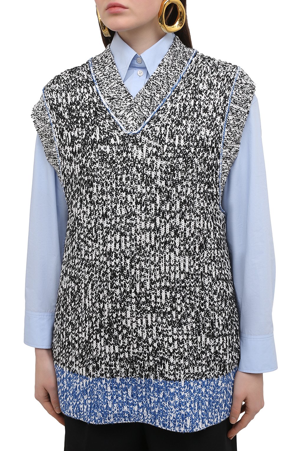 Жилет из хлопка и шерсти ACNE STUDIOS, арт. A60250, фото 3