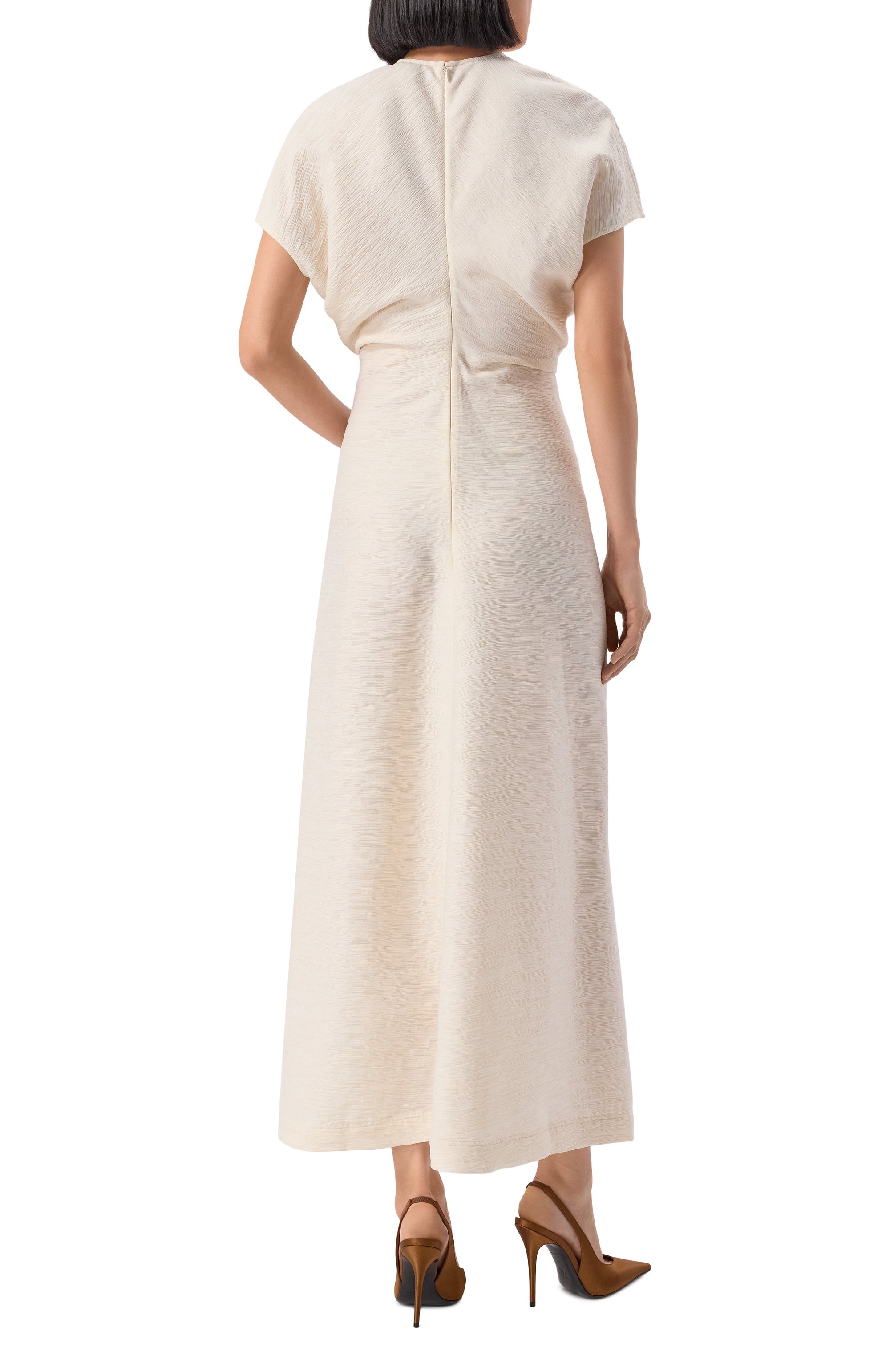 Платье из вискозы TOTEME, арт. 243-WRD1103-FB0199, фото 4