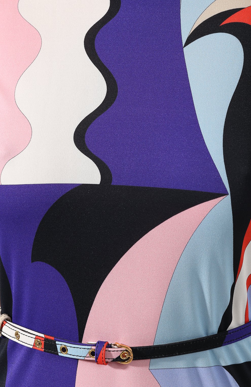 Платье из смеси вискозы и шелка EMILIO PUCCI разноцветного цвета по цене 164000 руб., арт. 9RJI30/9R747, фото 5 Платье из смеси вискозы и шелка EMILIO PUCCI, арт. 9RJI30/9R747, фото 5