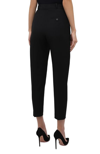 Шерстяные брюки ALEXANDER MCQUEEN черного цвета по цене 107000 руб., арт. 682511/QJACA, фото 4 Шерстяные брюки ALEXANDER MCQUEEN, арт. 682511/QJACA, фото 4