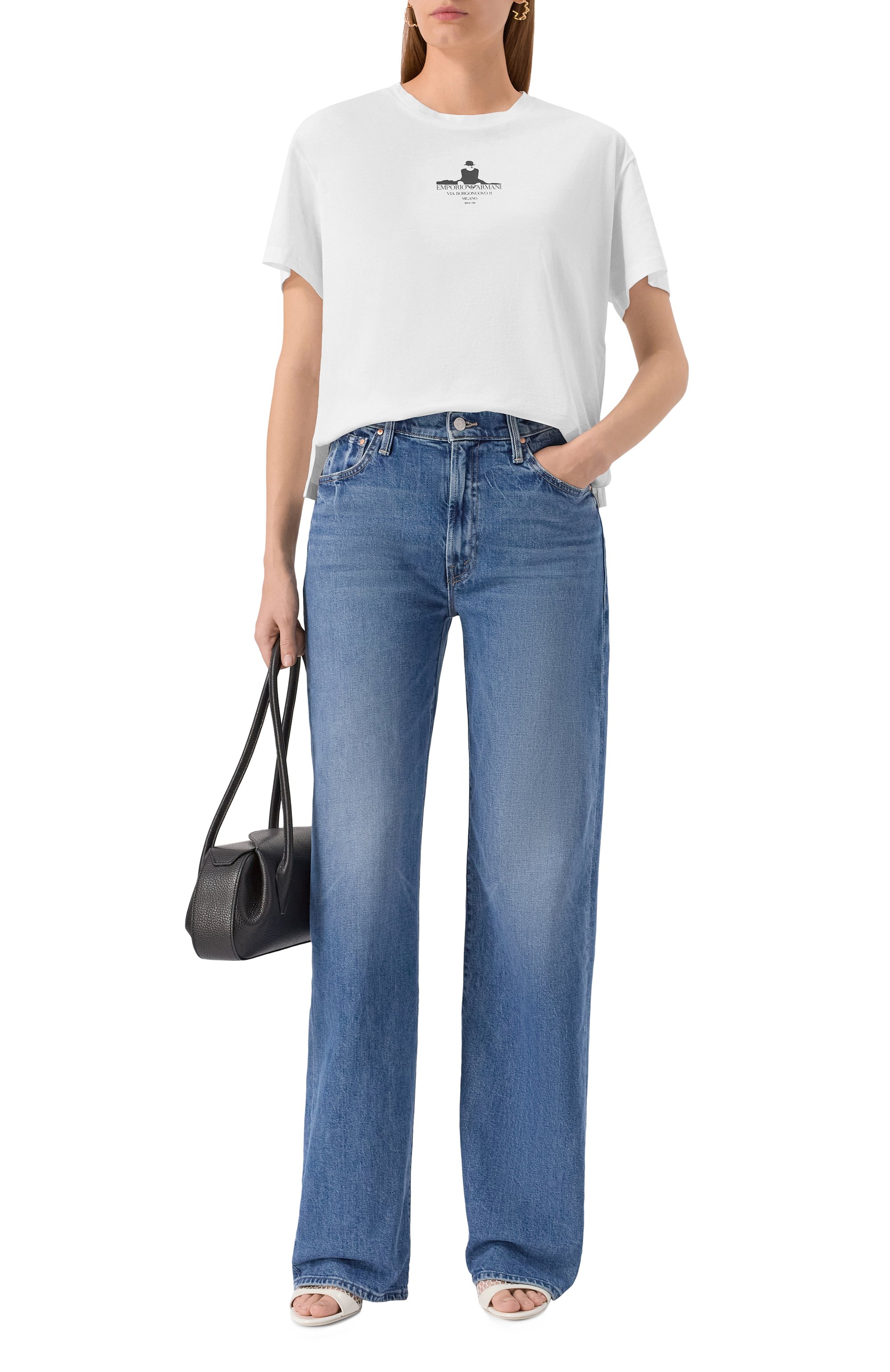 Хлопковая футболка EMPORIO ARMANI, арт. EW002248/AF12567/U0002, фото 2