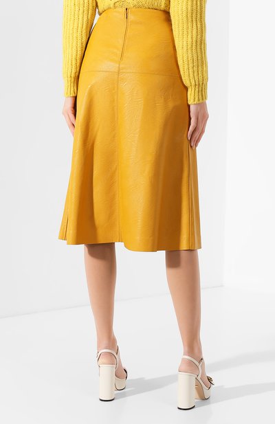 Юбка STELLA MCCARTNEY желтого цвета по цене 72800 руб., арт. 591611/SJB14, фото 4 Юбка STELLA MCCARTNEY, арт. 591611/SJB14, фото 4