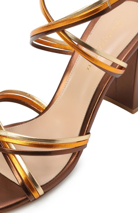Кожаные босоножки Calissa 85 Gianvito Rossi G32588.NPSCH0M Коричневый  G32588.NPSCH0M Фото 7