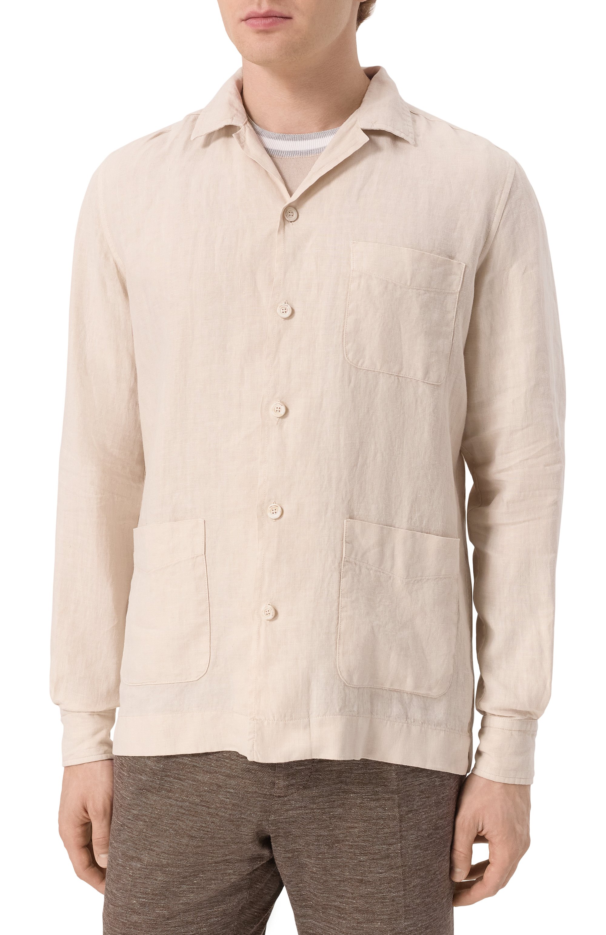 Льняная рубашка BOGLIOLI, арт. 60200Q/SB5752, фото 3