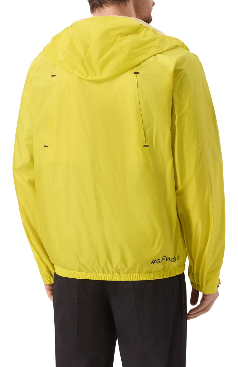 Мужская куртка fiernaz MONCLER GRENOBLE желтого цвета, арт. 1B70310/5955N | Фото 4 (Рукава: Длинные; Материал внешний: Синтетический материал; Длина (верхняя одежда): Короткие; Кросс-КТ: Легкие; Стили: Кэжуэл)