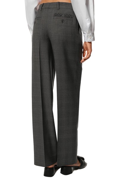 Шерстяные брюки MIU MIU, арт. MP1585-10DI-F0480, фото 4