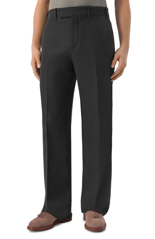 Льняные брюки MVST M25.2MM.T403 Чёрный  M25.2MM.T403 Фото 3