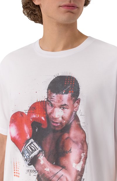 Хлопковая футболка BISIBIGLIO, арт. RED GL0V SIGN, фото 5