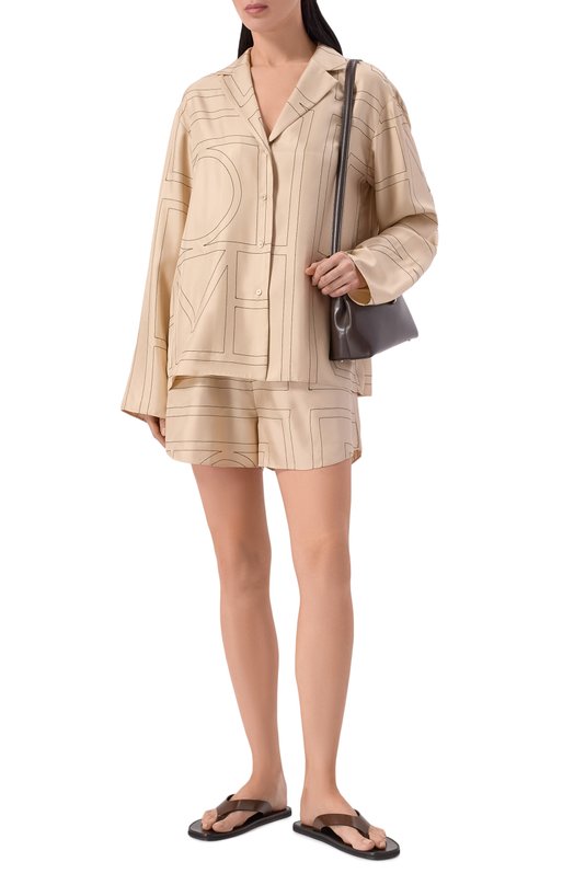 Кожаные шлепанцы Jude VERMELH0 FLAT IN/BRUSHED LEATHER Коричневый  VERMELH0 FLAT IN/BRUSHED LEATHER Фото 3