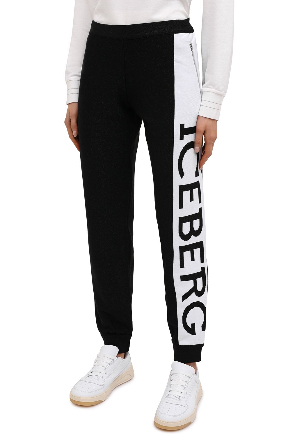 Джоггеры из шерсти и вискозы ICEBERG, арт. 20I I2P0/AB03/7388, фото 3