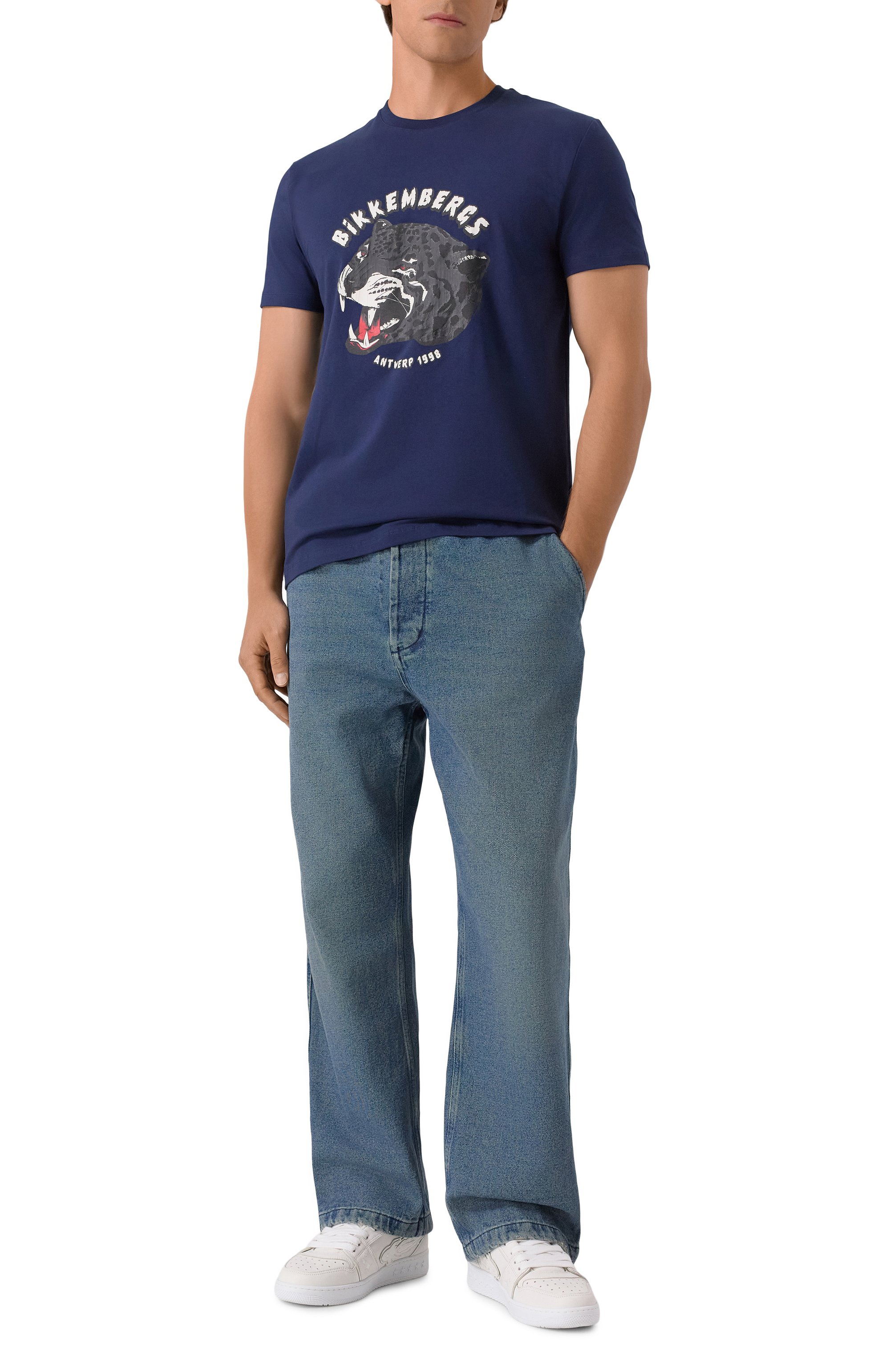 Хлопковая футболка DIRK BIKKEMBERGS, арт. BMT1210, фото 2
