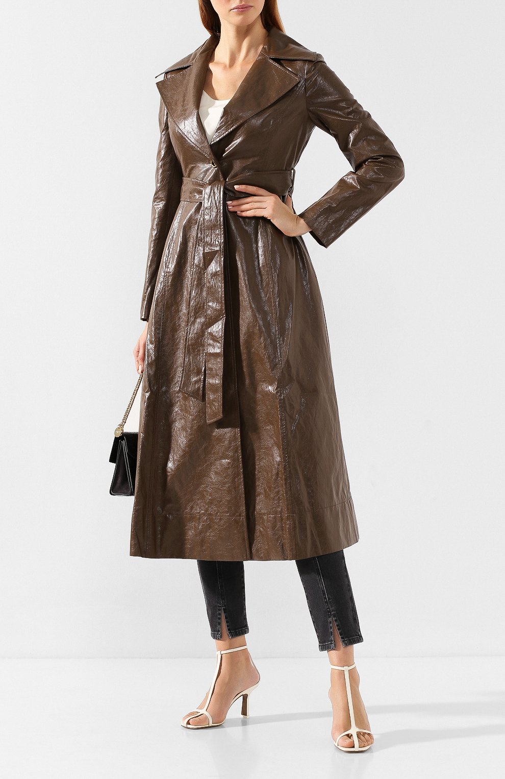 Плащ с поясом REJINA PYO, арт. A083/FAUX LEATHER, фото 2