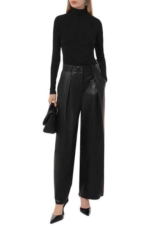 Хлопковая водолазка HUGO 50521325 Чёрный  50521325 Фото 2