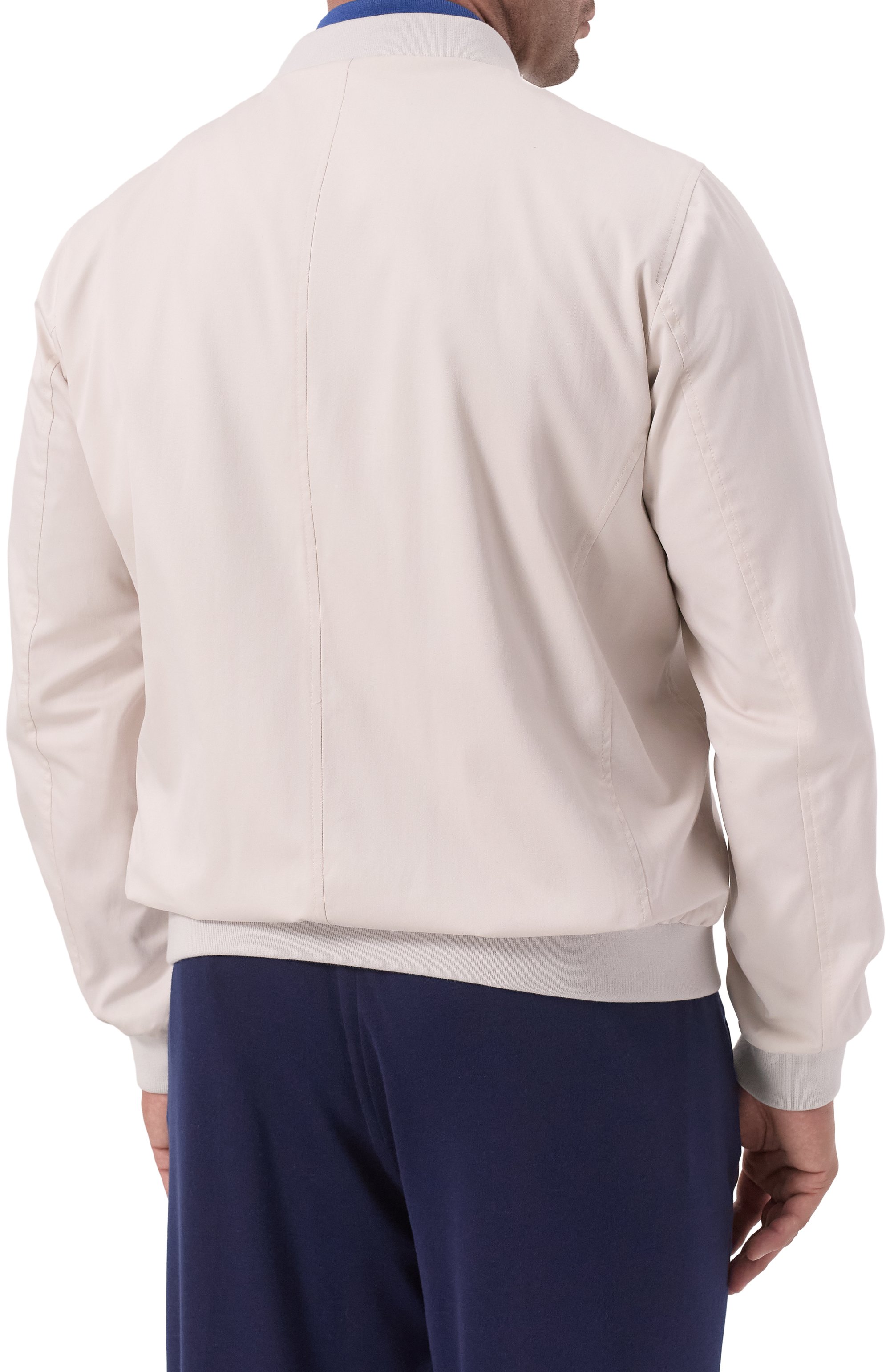 Бомбер из хлопка и шелка sorano-si MOORER светло-бежевого цвета по цене 239000 руб., арт. S0RAN0, фото 4 Бомбер из хлопка и шелка sorano-si MOORER, арт. S0RAN0, фото 4