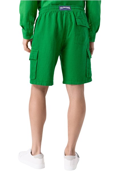 Льняные шорты VILEBREQUIN, арт. BAIE/AU101, фото 4