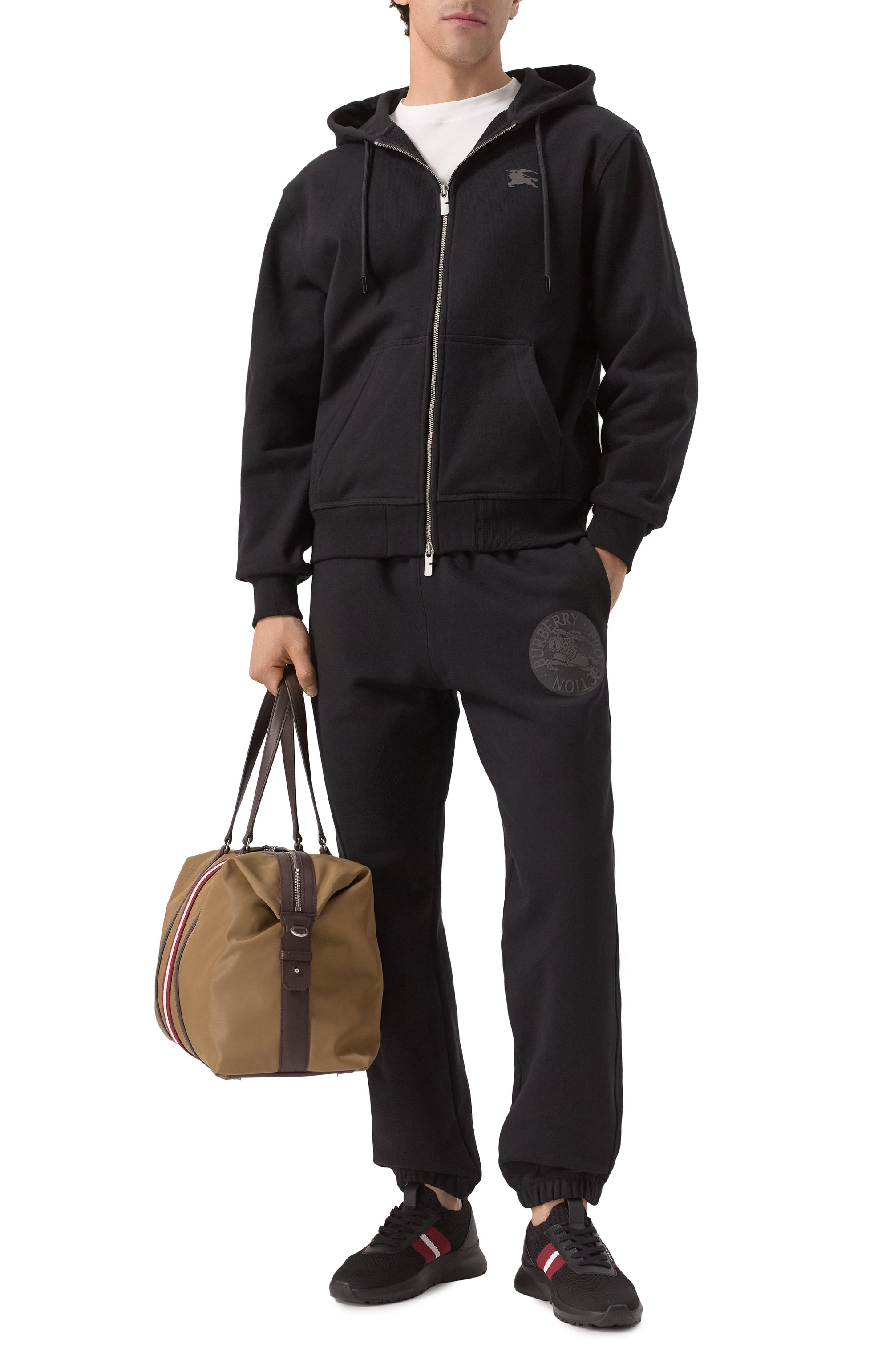 Хлопковые джоггеры BURBERRY, арт. 8106274, фото 2