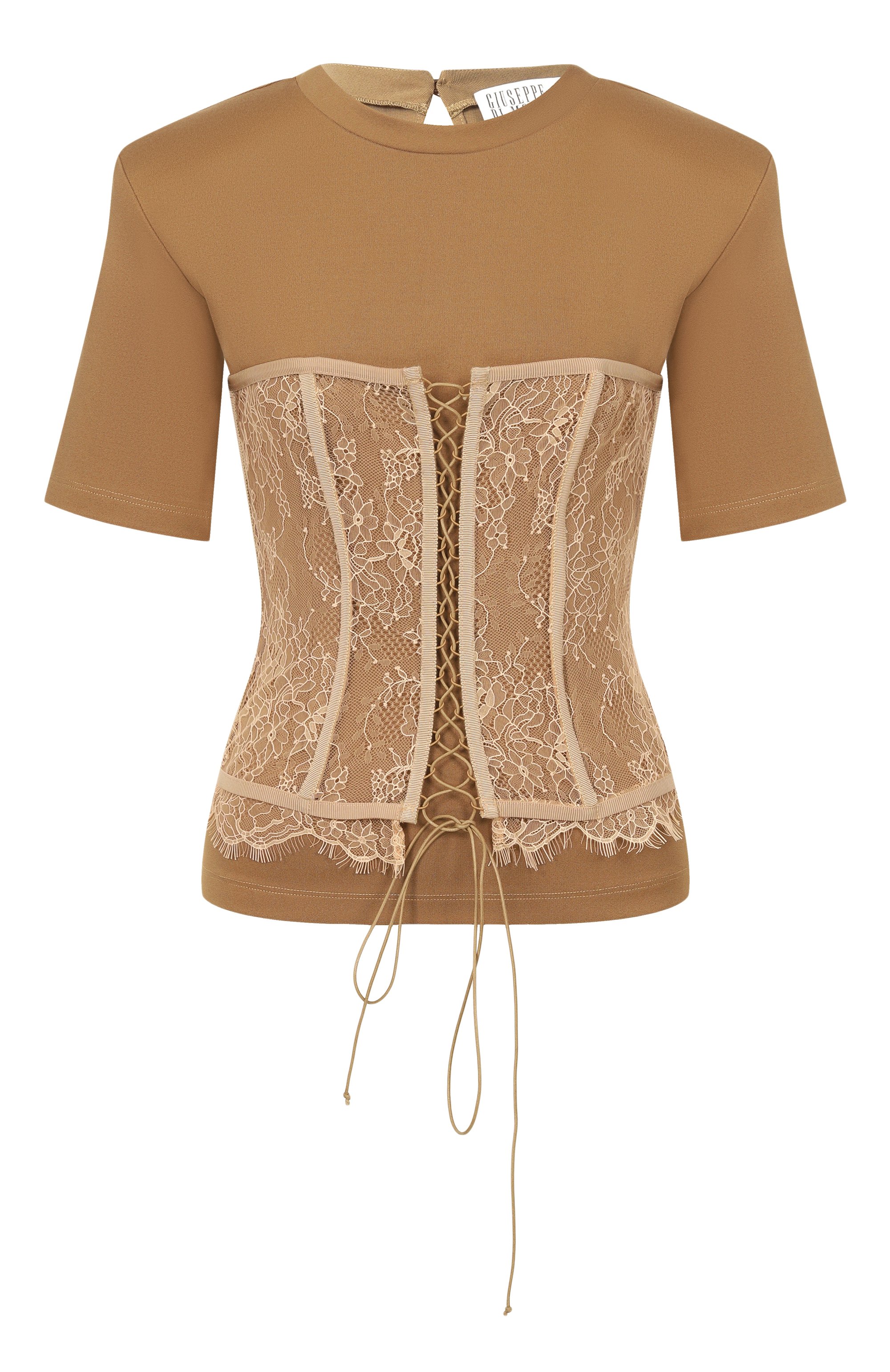 Топ GIUSEPPE DI MORABITO бежевого цвета по цене 88800 руб., арт. 06PST0395 16309, фото 1 Топ GIUSEPPE DI MORABITO, арт. 06PST0395 16309, фото 1