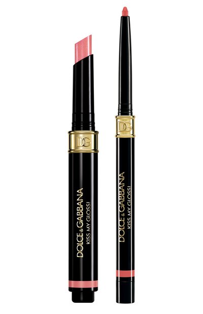 Женские дуэт средств для губ kiss my gloss!, оттенок 01 whisper DOLCE & GABBANA, арт. 8057971182466