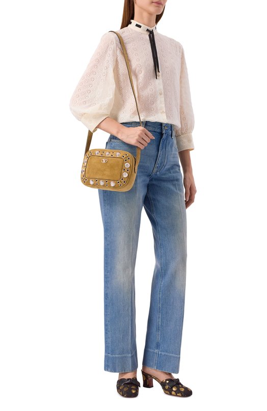 Сумка Nellcôte Valentino 7W2B0R74/JET Коричневый  7W2B0R74/JET Фото 7